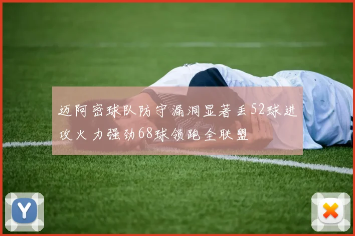 迈阿密球队防守漏洞显著丢52球进攻火力强劲68球领跑全联盟